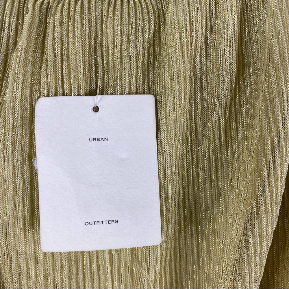 UO BDG Off the Shoulder Gold Dress NWT in XS - Picture 5 of 9